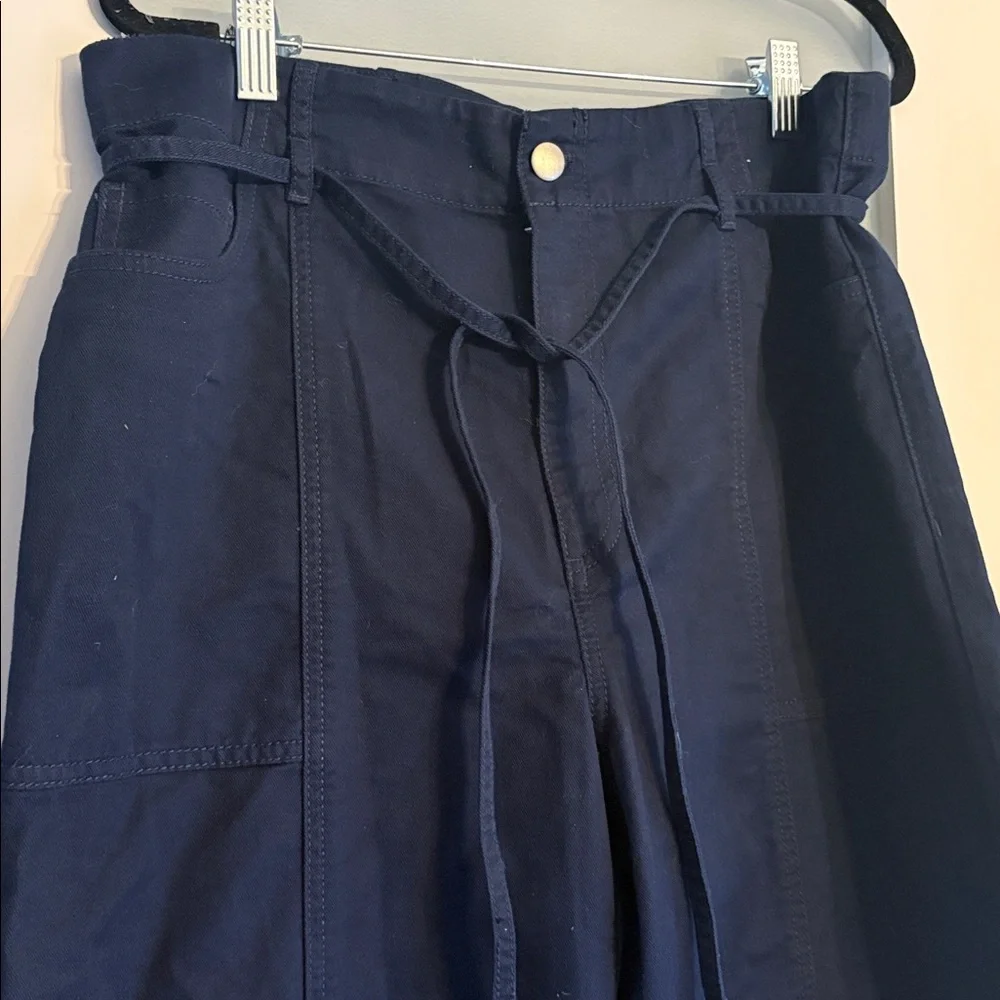 Loft wide leg cargo trouser pants business casual relaxed streetwear academia - Picture 3 of 9